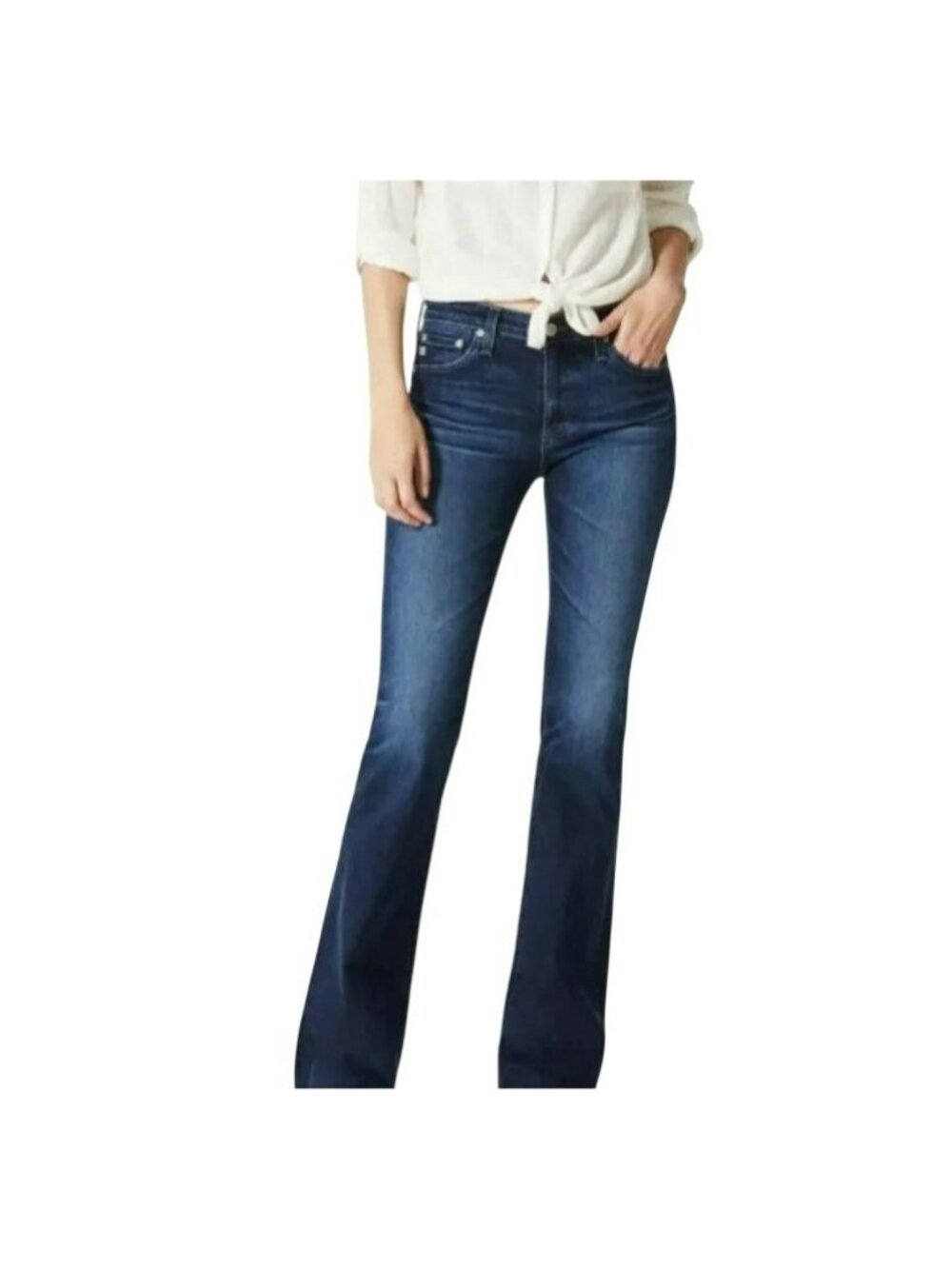 Adriano Goldschmied Angel Bootcut Jeans 29R Made In USA Dark Wash Denim Womens